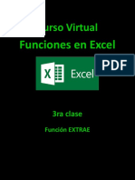 3 Clase Función Extrae en Excel 2010