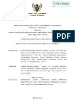 PKPU No. 4 Tahun 2019 Tentang Rekapitulasi Penghitungan Perolehan Suara Dan Penetapan Hasil Pemilu PDF