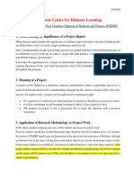 PGDBF Project Guidelines
