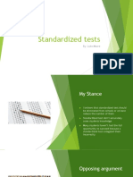 Standardized Tests Presentation