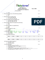 Full Marks-25 Class: III Subject: Mathematics Time:1 HRS All Questions Are Compulsory