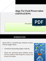 Ozone Technology For Food Preservation (Ozonation) : Presented By-Vikrant Rana 18msfood06