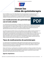 Cómo Funcionan Los Medicamentos de Quimioterapia