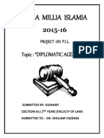 Jamia Millia Islamia: Topic: "Diplomatic Agents"