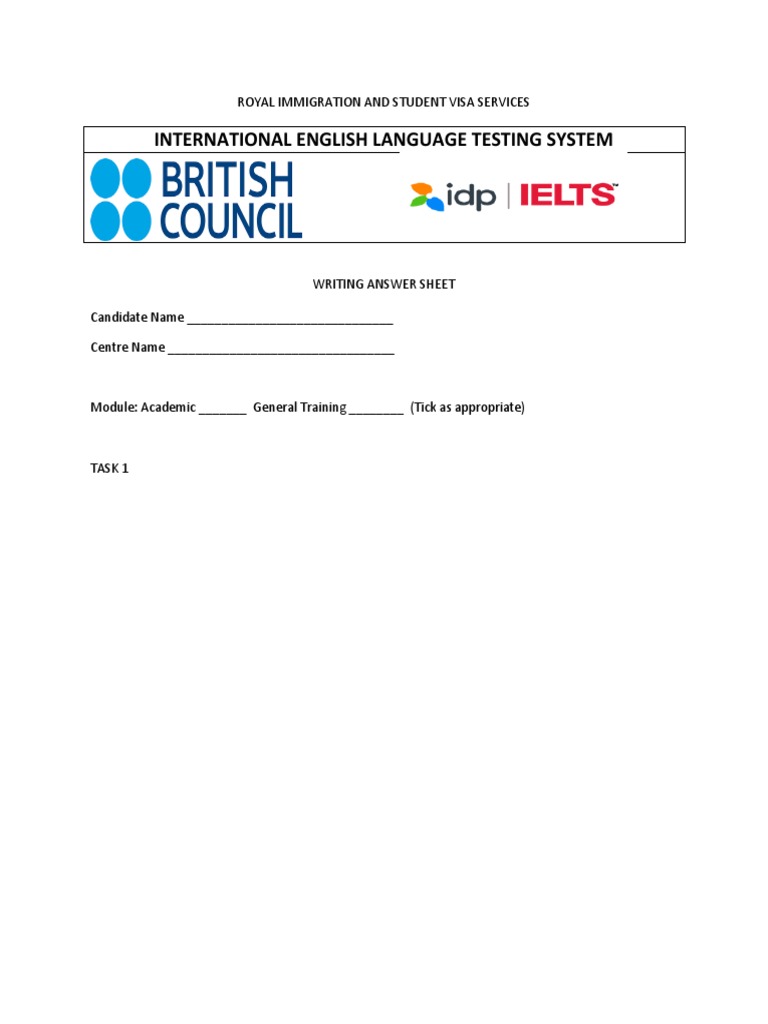 Ielts mock test pdf