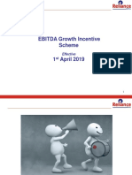 EBITDA Growth Incentive Scheme 1 April 2019: Effective
