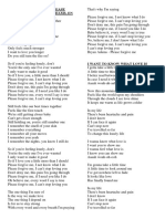 Letra de La Canciones en Ingles PDF
