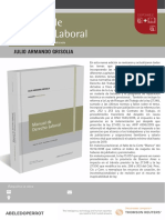 Nueva Edicion Manual de Derecho Laboral (Grisolia) 2019