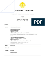 Satuan Acara Pengajaran: LWAC600021 - Hukum Acara Pidana Dan Pembuktian Pengajar