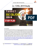 SSC CGL CHSL Study Plan 11th April 10th May