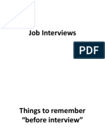 Job Interviews