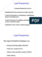 Loss Prevention in Chemical Industries Involve