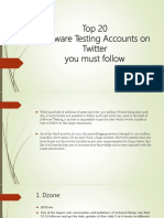 Top 20 Software Testing Accounts On Twitter You Must Follow: - by Testingwhiz