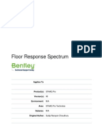 Floor Response Spectrum Analysis in STAAD.Pro