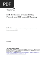 SME Development in China - A Policy Perspective On SME Industrial Clustering