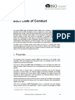 BSCI Code of Conduct: I PR M L