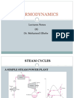 Thermodynamics: Lectures Notes (8) Dr. Mohamed Elhelw