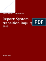 Report: System Transition Inquiry: Monzievard Committee