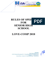 Rules of Speech LC 2018
