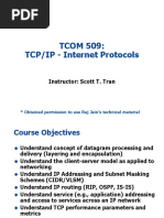 TCOM 509: TCP/IP - Internet Protocols: Instructor: Scott T. Tran