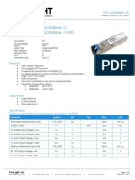 Part Number: SFP-1000Base-LX SFP-1000Base-LX-IND