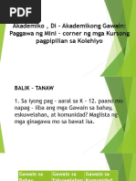 Pagsulat Sa Filipino Sa Piling Larangan Lectures Aralin 1