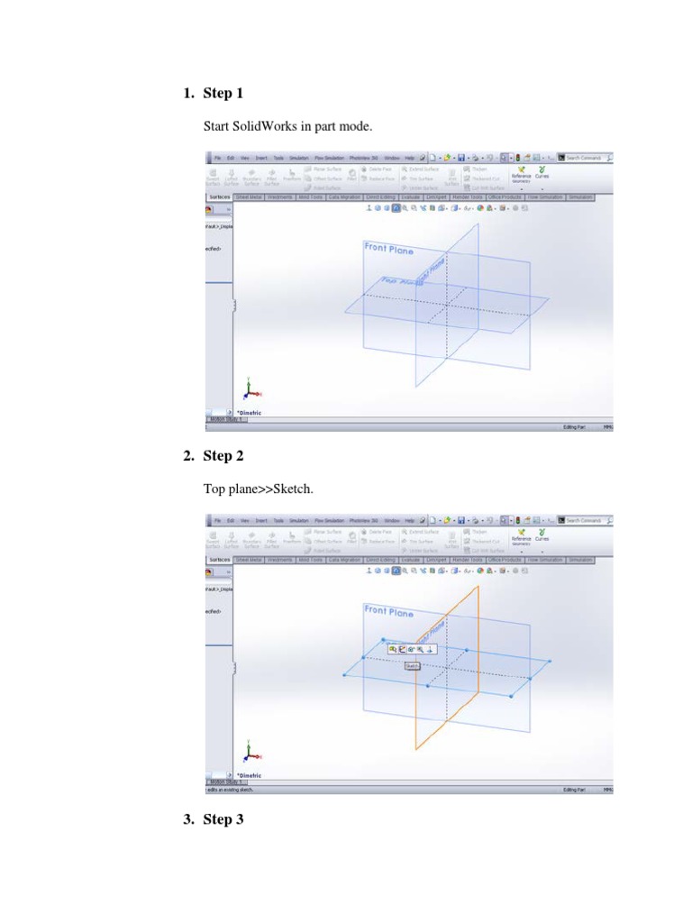 Creating Unified Screw Threads in SolidWorks | PDF