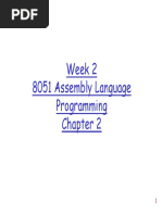 Week 2 8051 Assembly Language Programming