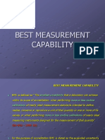 Best Measurement Capability