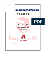 Human Resource Management: Bba/Mba