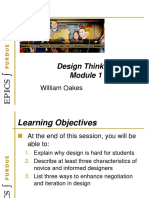 Design Thinking Module 1: Exploring the Challenges of Design