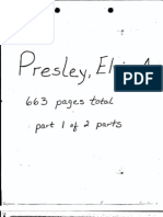 FBI Dossier On Elvis Presley (FOIA Declassified), Part 1