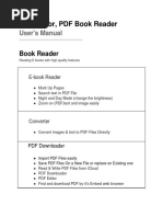 PDF Editor, PDF Book Reader: User's Manual