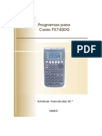 Programas Casio 7400