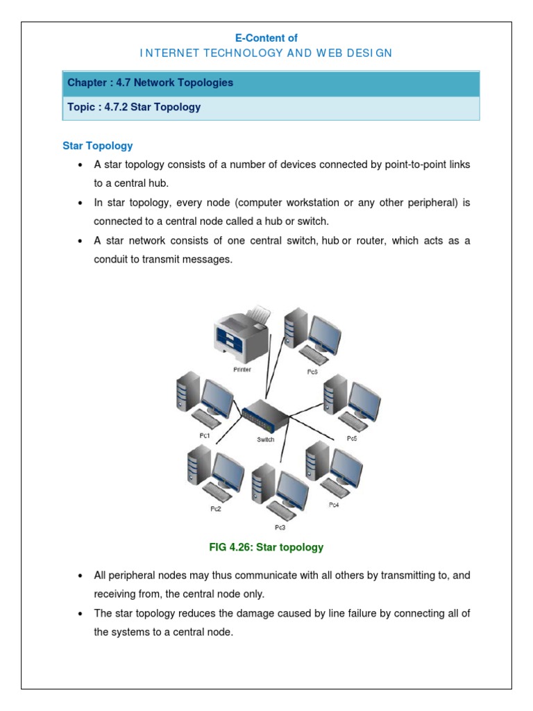 Chapter 4 7 Network Topologies Topic 4 7 2 Star Topology Download