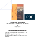 Operations Scheduling: With Applications in Manufacturing and Services