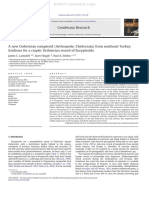 A New Ordovician Eurypterid Arthropoda C