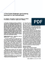 A Flow-System Multiangle Light-Scattering Instrument For Cell Characterization