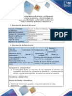 Guía de Actividades y Rubrica de Evaluacion - Fase 2 - Diseño de Redes Telemáticas