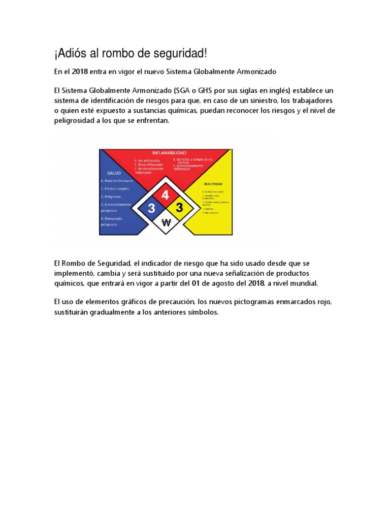 Fin del Rombo de Seguridad en SGA | PDF