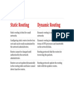 Difference Between Static & Dynamic Routing