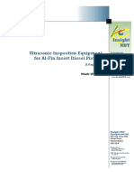 Ultrasonic Inspection Equipment For Al-Fin Insert Diesel Pistons