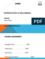 Lecture 1 - Introduction To Multimedia