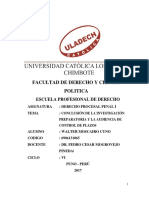 Conclusión de La Investigación Preparatoria y La Audiencia de Control de Plazos