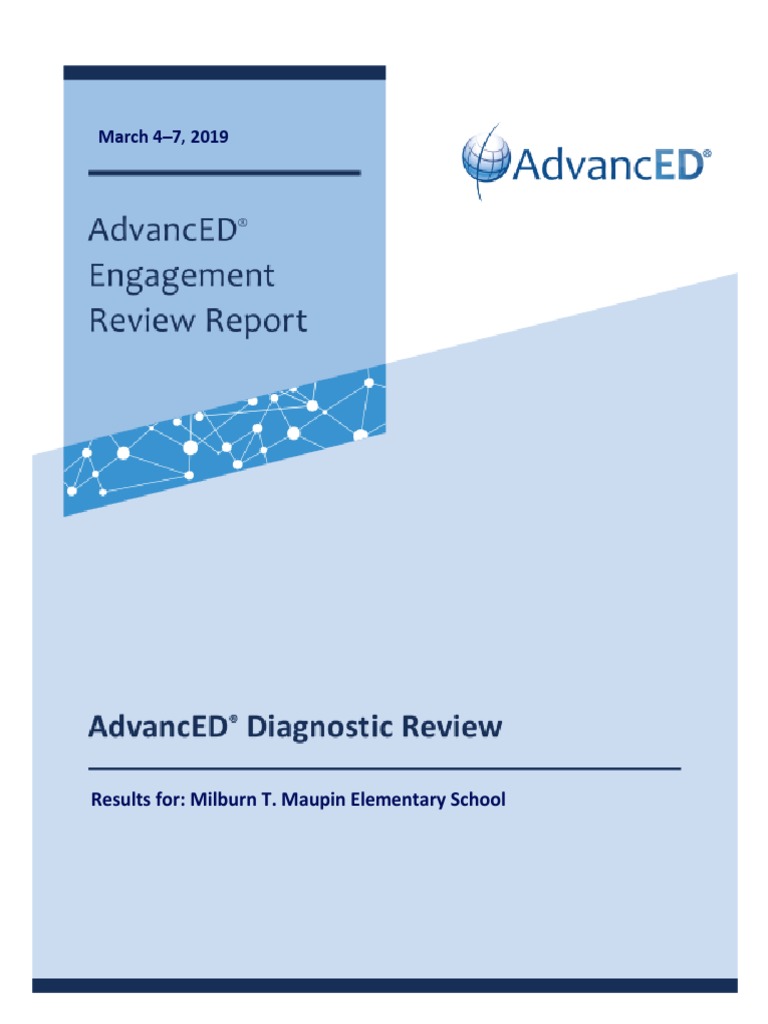 2018-19 Milburn T Maupin Elementary Diagnostic Review | PDF ...