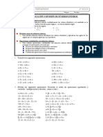 Multiplicación y división de números enteros