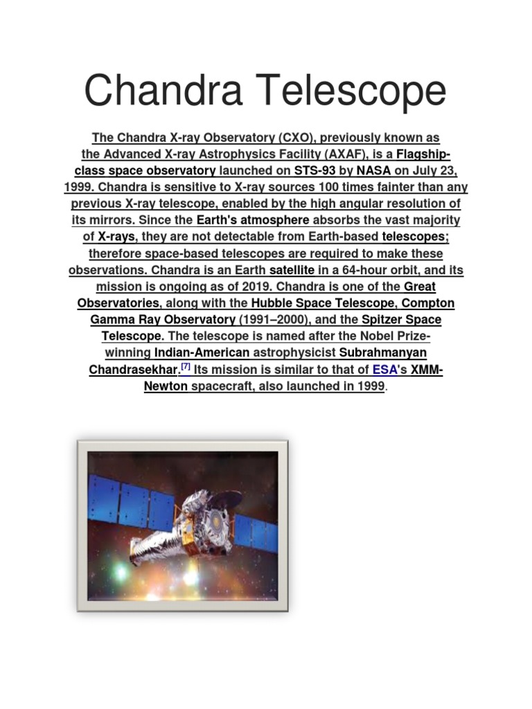 Chandra Telescope PDF