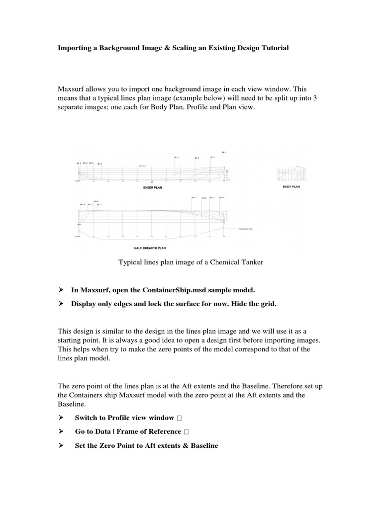 Importing Background Images in Maxsurf | PDF | Computing And ...