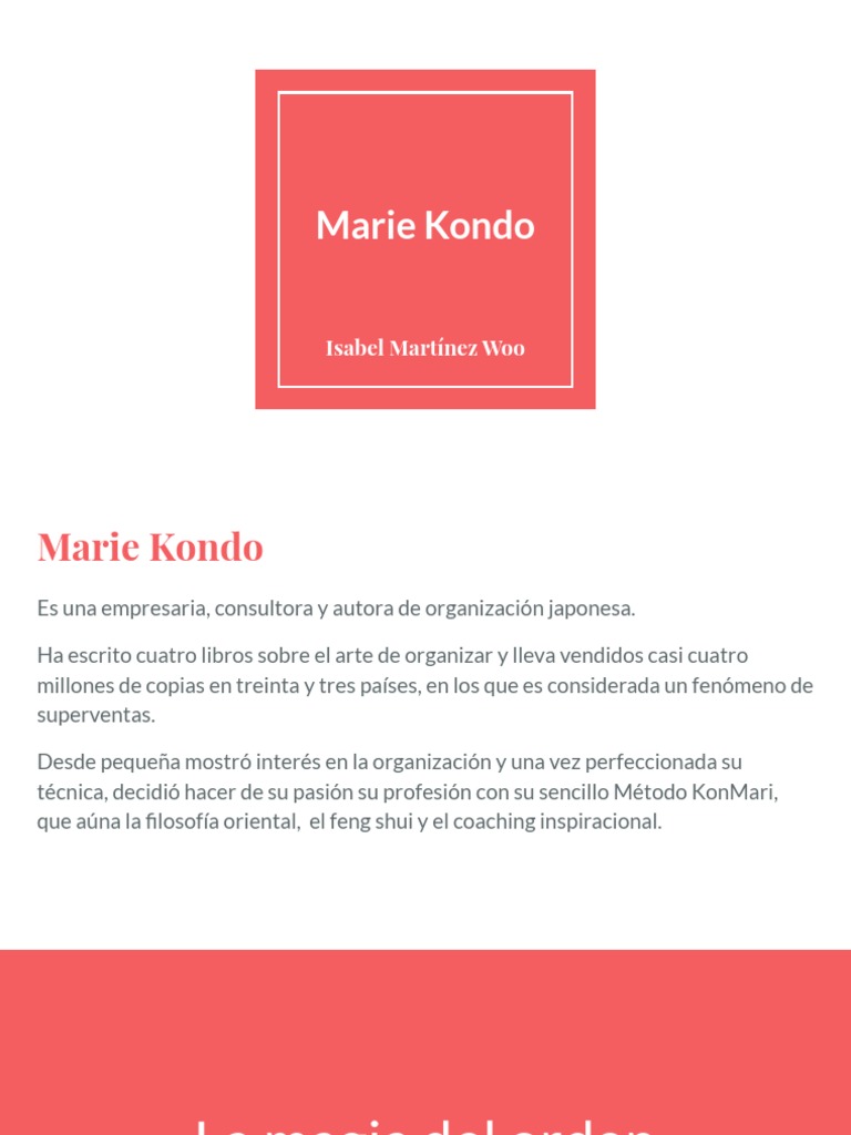 Resumen libro La magia del orden de Marie Kondo - ConResiliencia