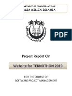 TEKNOTHON 2019 WEBSITE REPORT